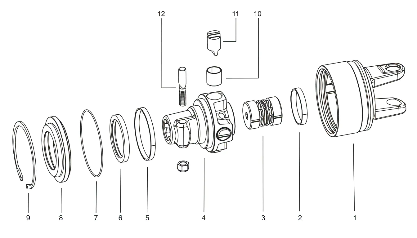 Automatic Torque Limiter Technical Drawing