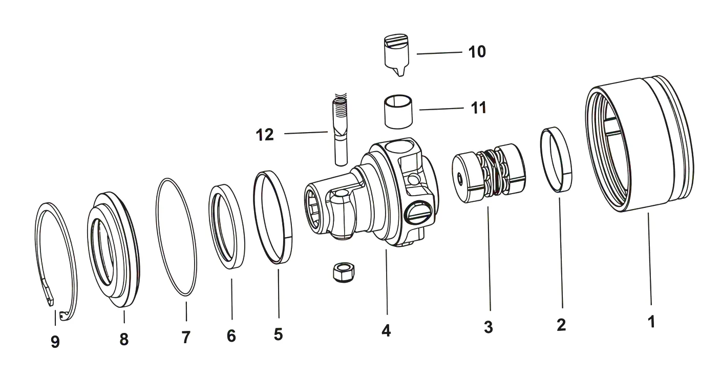 Automatic Torque Limiter SCF Dimensional Drawing 2