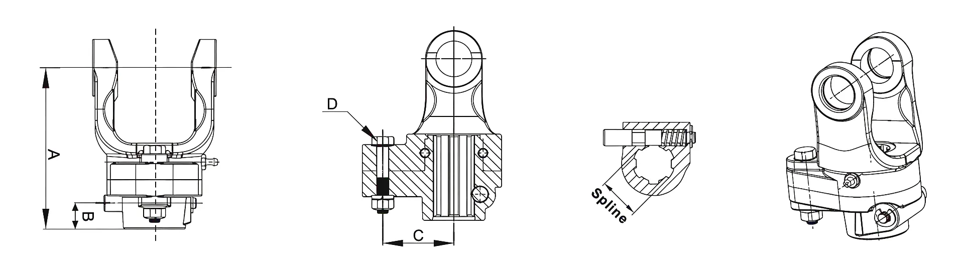 Shear Bolt Torque Limiter Drawing 1