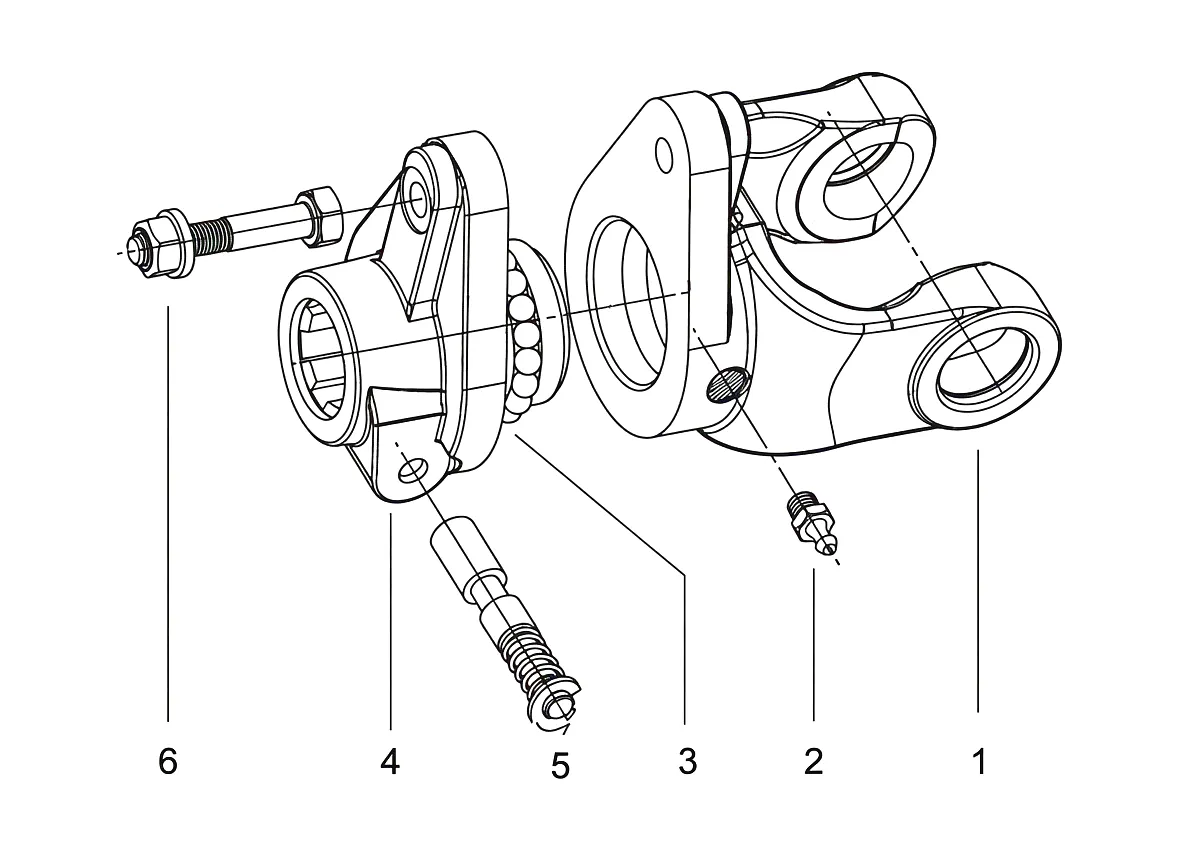 Shear Bolt Torque Limiter Drawing 2