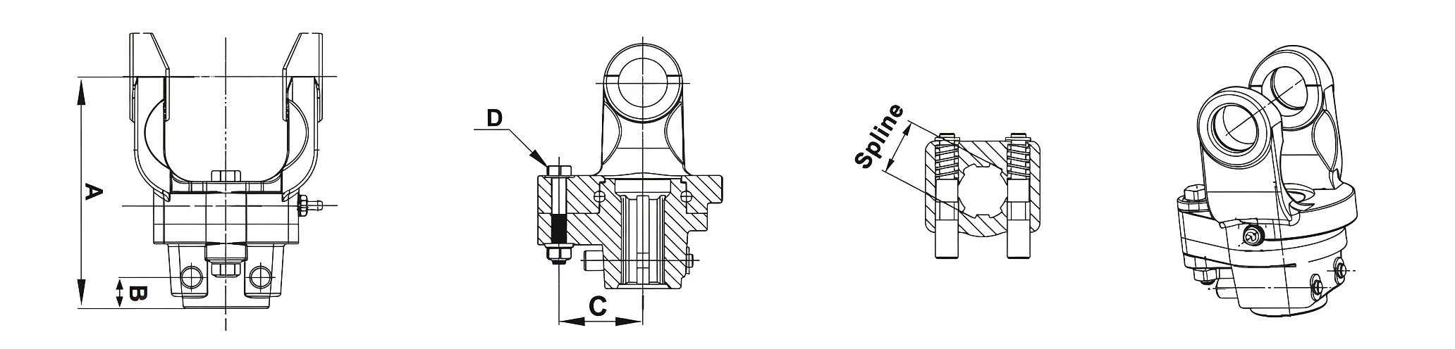 Shear Bolt Torque Limiter Drawing 3