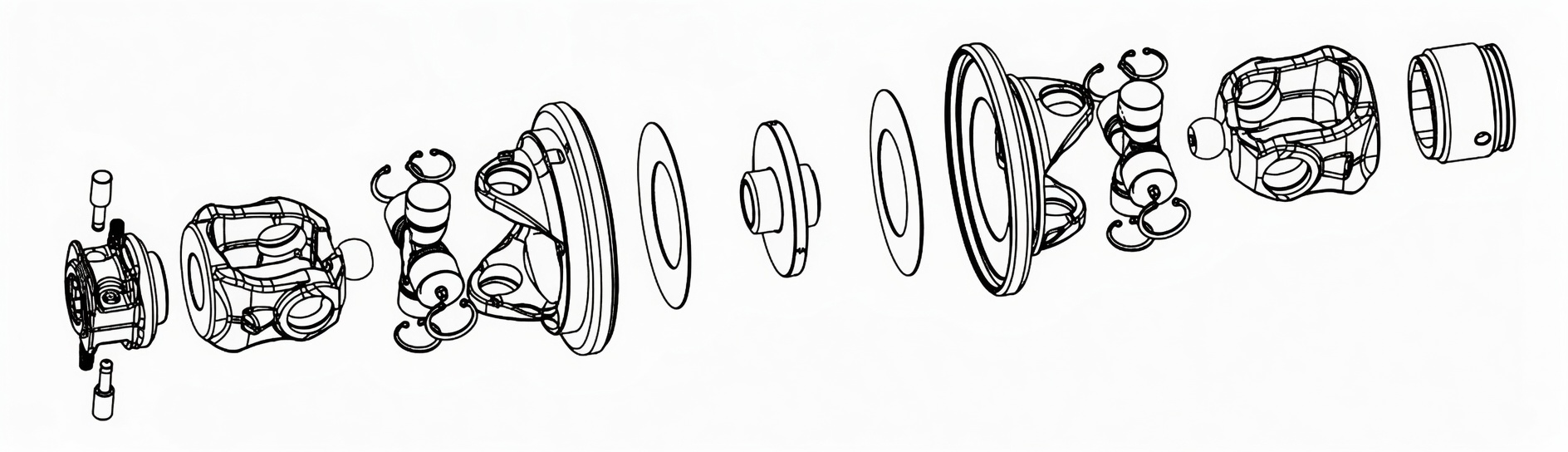 Wide Angle Joint WA Series cross-section drawing